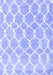 Machine Washable Trellis Blue Modern Rug, wshcon2984blu