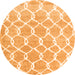 Square Trellis Orange Modern Rug, con2984org