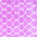 Square Machine Washable Trellis Purple Modern Area Rugs, wshcon2984pur