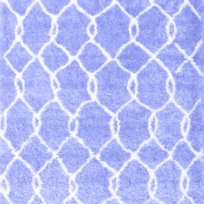 Trellis Blue Modern Rug, con2984blu