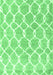 Machine Washable Trellis Emerald Green Modern Area Rugs, wshcon2984emgrn