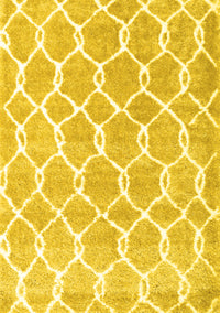 Trellis Yellow Modern Rug, con2984yw