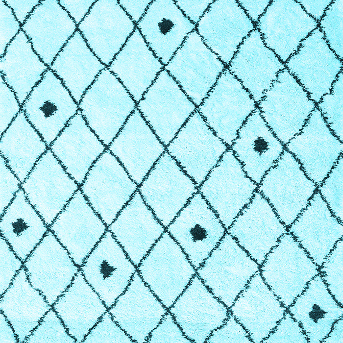 Square Machine Washable Terrilis Light Blue Contemporary Rug, wshcon2985lblu