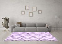 Machine Washable Terrilis Purple Contemporary Rug, wshcon2985pur