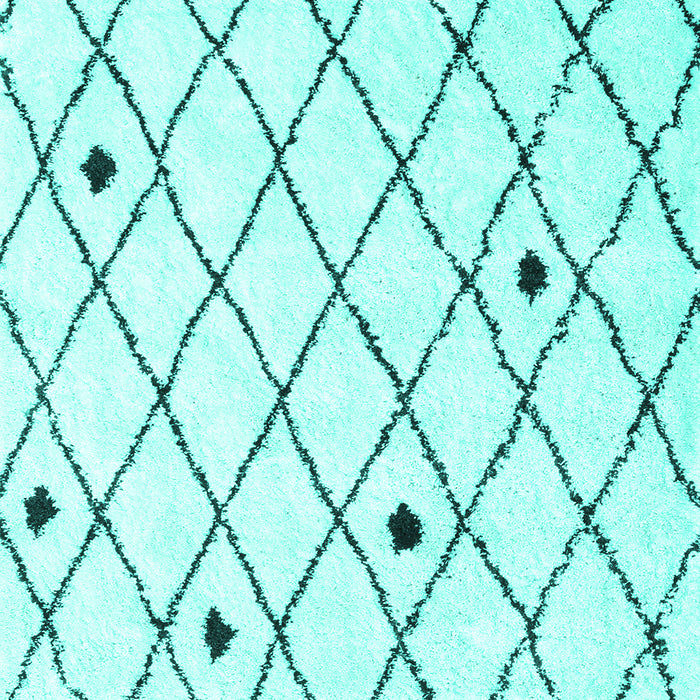 Machine Washable Terrilis Turquoise Contemporary Area Rugs, wshcon2985turq