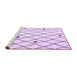 Sideview of Machine Washable Terrilis Purple Contemporary Area Rugs, wshcon2985pur