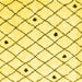 Square Machine Washable Terrilis Yellow Contemporary Rug, wshcon2985yw