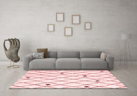 Machine Washable Terrilis Red Contemporary Rug, wshcon2985red