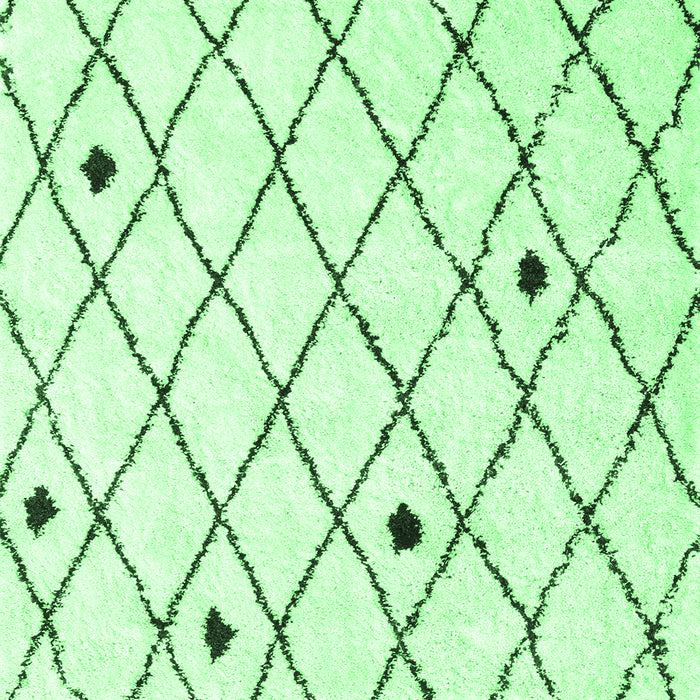 Machine Washable Terrilis Emerald Green Contemporary Area Rugs, wshcon2985emgrn