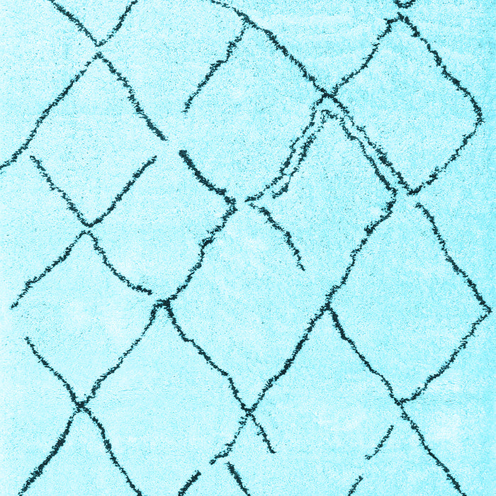 Solid Light Blue Modern Rug, con2986lblu