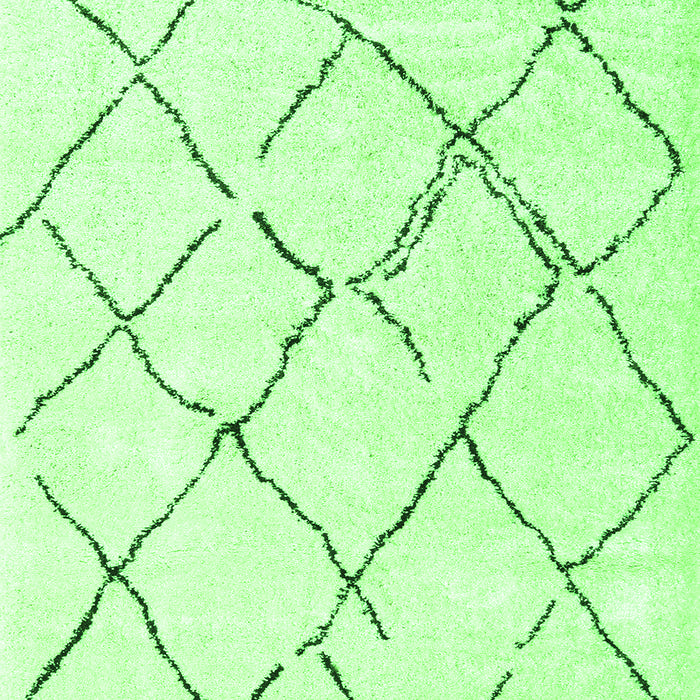 Solid Green Modern Rug, con2986grn