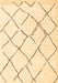 Solid Brown Modern Rug, con2986brn