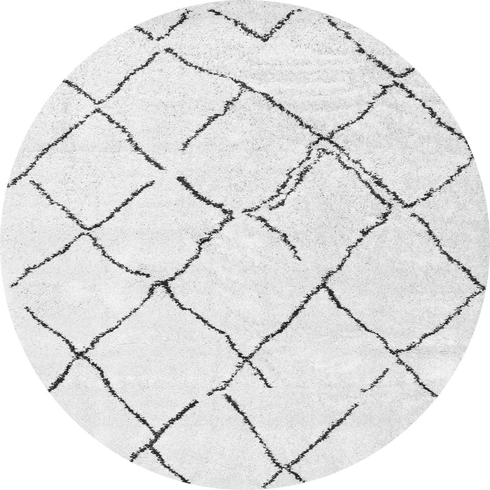 Square Solid Gray Modern Rug, con2986gry