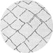 Square Solid Gray Modern Rug, con2986gry