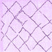 Square Machine Washable Solid Purple Modern Area Rugs, wshcon2986pur