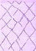 Machine Washable Solid Purple Modern Area Rugs, wshcon2986pur