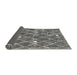 Thickness of Contemporary Dark Gray Trellis Rug, con2987