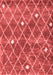 Trellis Red Modern Area Rugs