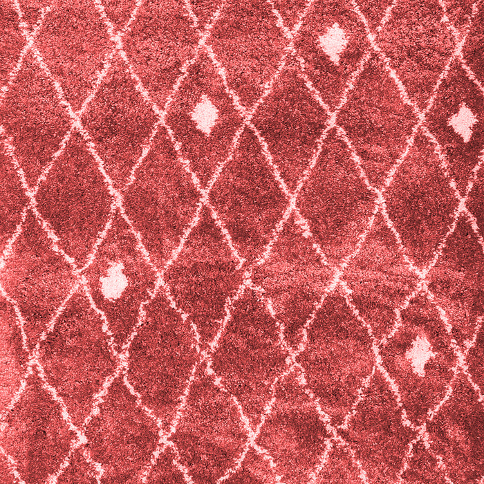Trellis Red Modern Area Rugs