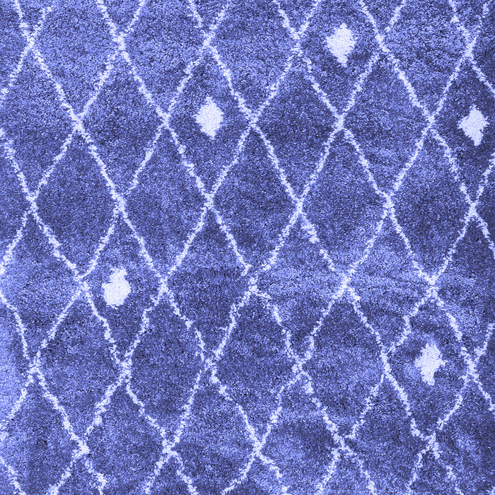 Machine Washable Trellis Blue Modern Rug, wshcon2987blu