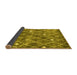 Sideview of Trellis Yellow Modern Rug, con2987yw