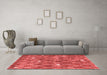 Modern Red Washable Rugs