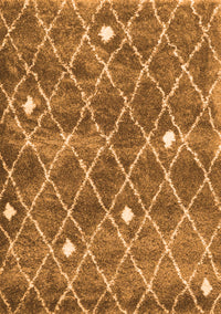 Trellis Orange Modern Rug, con2987org