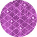 Round Trellis Pink Modern Rug, con2987pnk