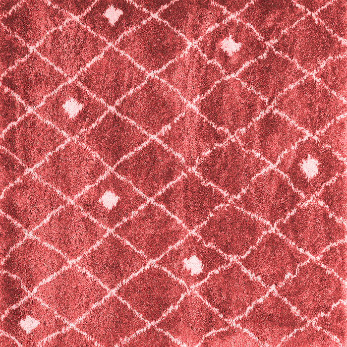 Machine Washable Trellis Red Modern Rug, wshcon2987red
