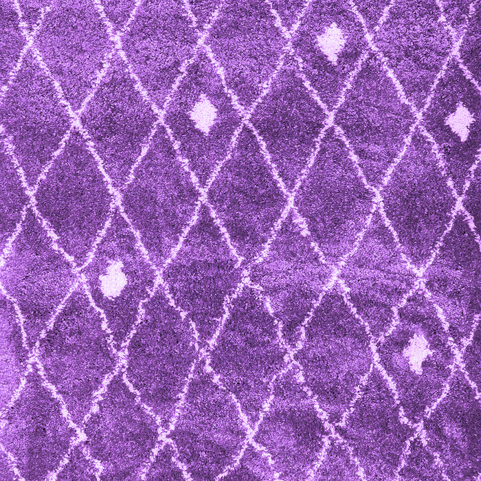Machine Washable Trellis Purple Modern Area Rugs, wshcon2987pur