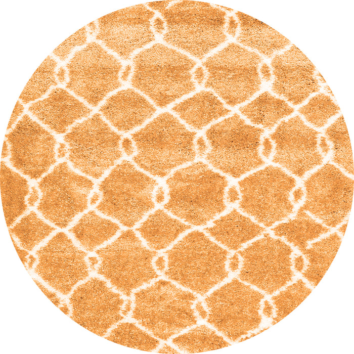 Machine Washable Trellis Orange Modern Area Rugs, wshcon2988org