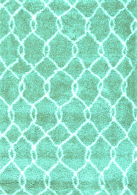 Trellis Turquoise Modern Rug, con2988turq