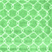 Square Trellis Emerald Green Modern Rug, con2988emgrn