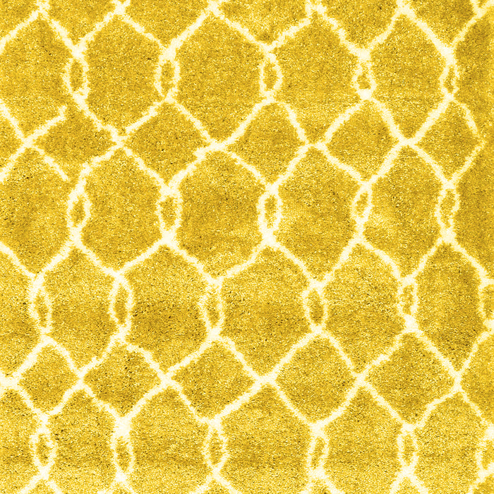 Trellis Yellow Modern Rug, con2988yw