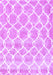 Machine Washable Trellis Purple Modern Area Rugs, wshcon2988pur