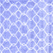 Square Trellis Blue Modern Rug, con2988blu