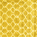 Square Trellis Yellow Modern Rug, con2988yw