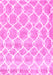 Machine Washable Trellis Pink Modern Rug, wshcon2988pnk