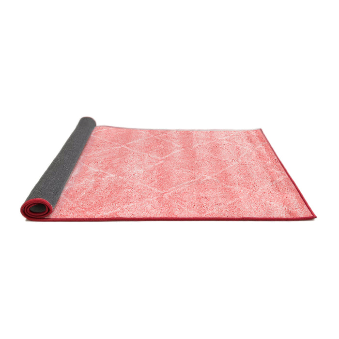Trellis Red Modern Area Rugs