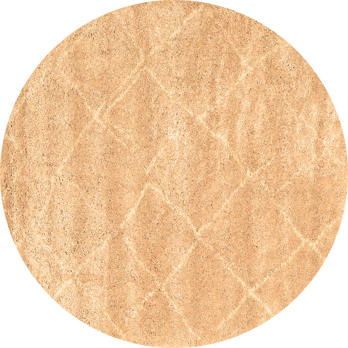 Round Trellis Brown Modern Rug, con2989brn