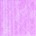 Square Machine Washable Trellis Purple Modern Area Rugs, wshcon2989pur