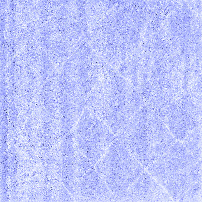 Square Machine Washable Trellis Blue Modern Rug, wshcon2989blu
