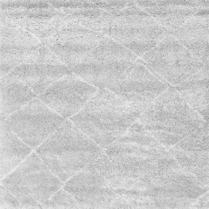 Serging Thickness of Trellis Gray Modern Rug, con2989gry