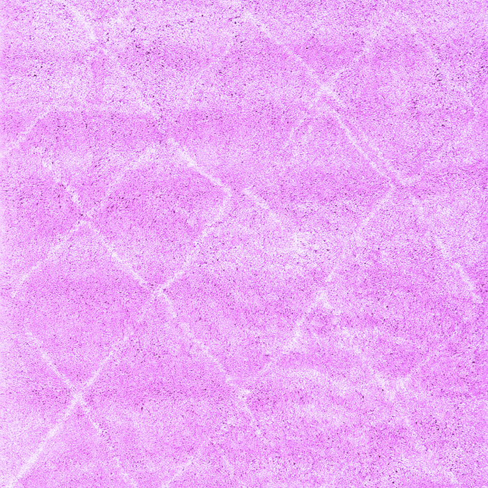 Machine Washable Trellis Purple Modern Area Rugs, wshcon2989pur
