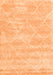 Serging Thickness of Machine Washable Trellis Orange Modern Area Rugs, wshcon2989org