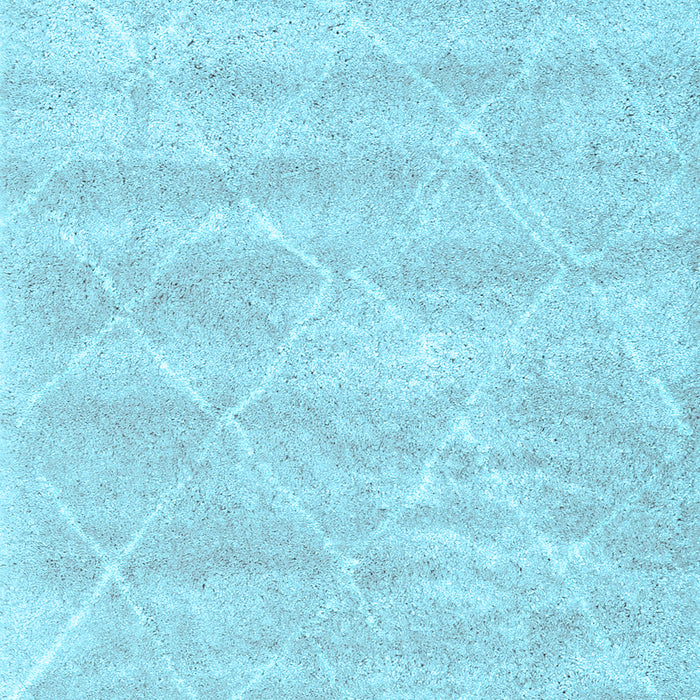 Machine Washable Trellis Light Blue Modern Rug, wshcon2989lblu