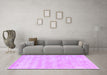 Machine Washable Trellis Purple Modern Area Rugs in a Living Room, wshcon2989pur