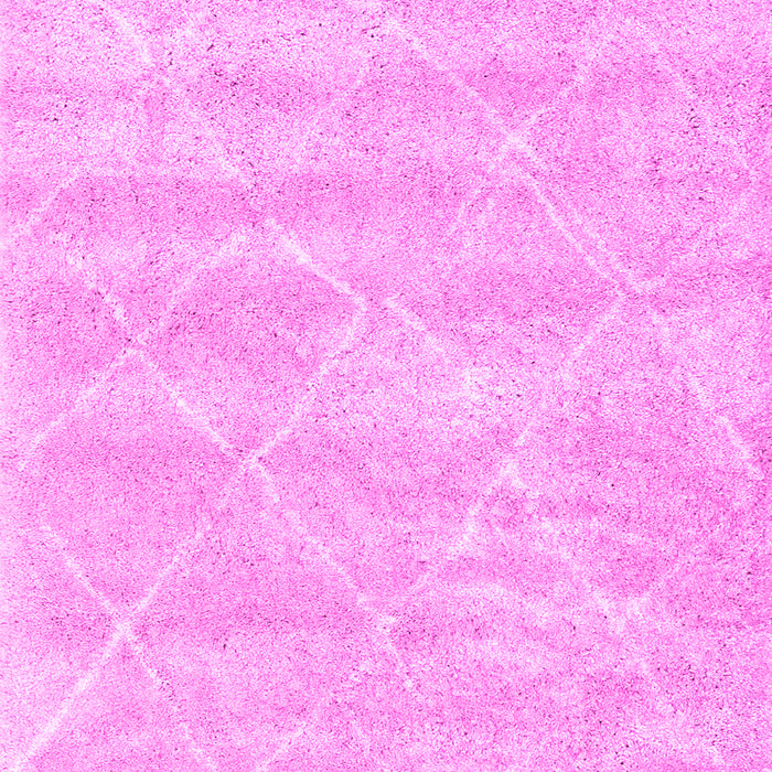 Machine Washable Trellis Pink Modern Rug, wshcon2989pnk