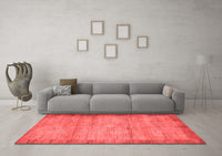 Machine Washable Abstract Red Contemporary Rug, wshcon298red