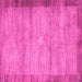 Square Abstract Pink Contemporary Rug, con298pnk